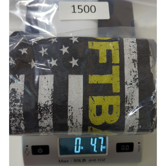 Softball Flag Graphic Tee | Women’s Small | Gray Short Sleeve Sports Top - Picture 7 of 8